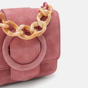 ZARA MINI LEATHER BAG TORTOISESHELL STRAP